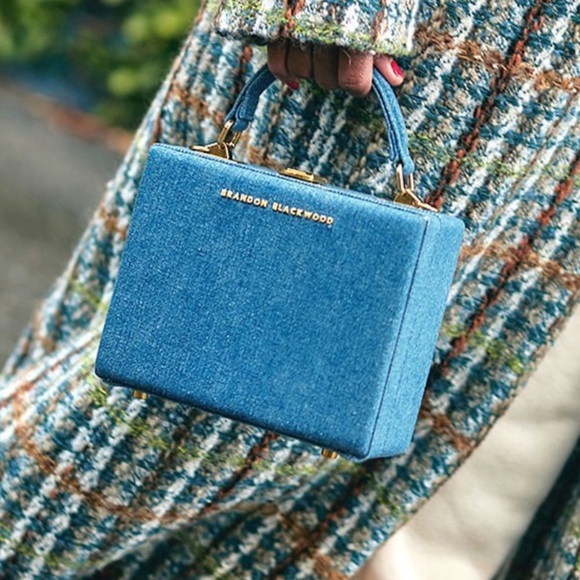 Brandon Blackwood Denim Trunk Bag 🧵 - Picture 2 of 4